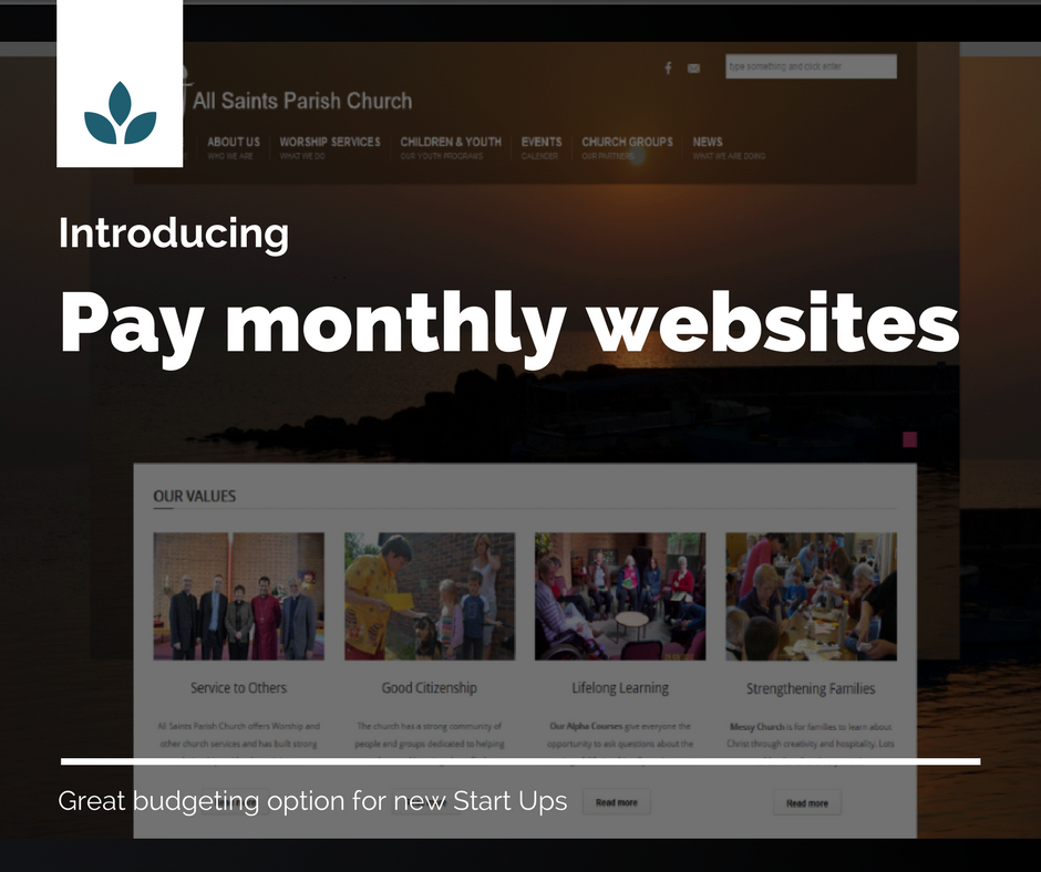 Pay Monthly Websites