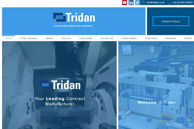 engineering website designs Tridan