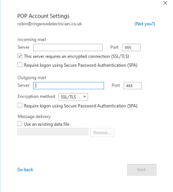 Email Set up on Outlook