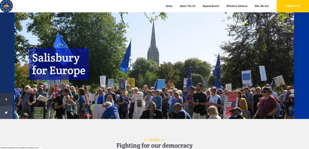 Salisbury for Europe campaign website